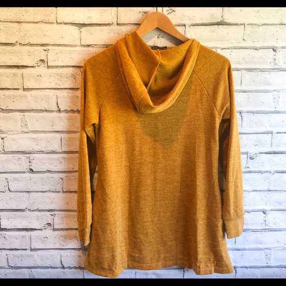 Mustard Yellow Button Tunic Top - Picture 2 of 5